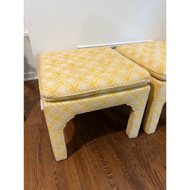 1960s Pair of Pillow-Top Ottoman in the Style of Milo Baughman For Sale In San Antonio - Image 6 of 6