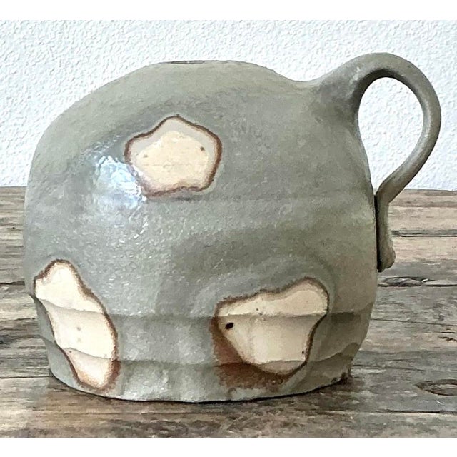 Vintage Original Studio Pottery Vase For Sale - Image 9 of 12