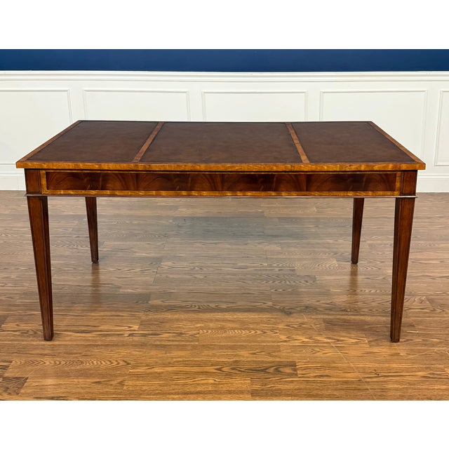 Hepplewhite Writing Desk by Leighton Hall - Showroom Sample For Sale In Atlanta - Image 6 of 11