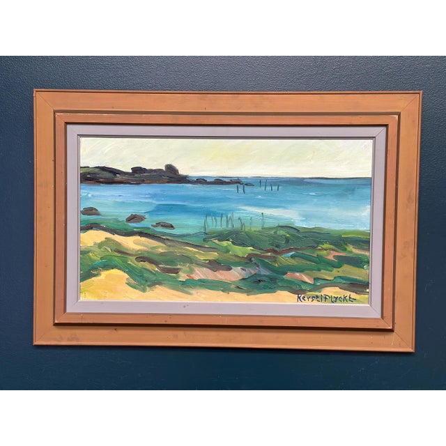 Kersti Flyckt, Coastal Landscape, 1950s, Oil on Canvas, Framed For Sale - Image 12 of 18