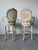 1980s Vintage Carved Wood & Cane Swivel Bar Stools – A Pair For Sale - Image 5 of 12