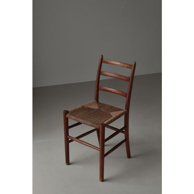 Vintage Funkis Novo Chair in Beech and Seagrass by Arne Jacobsen for Fritz Hansen, 1935 For Sale - Image 11 of 16