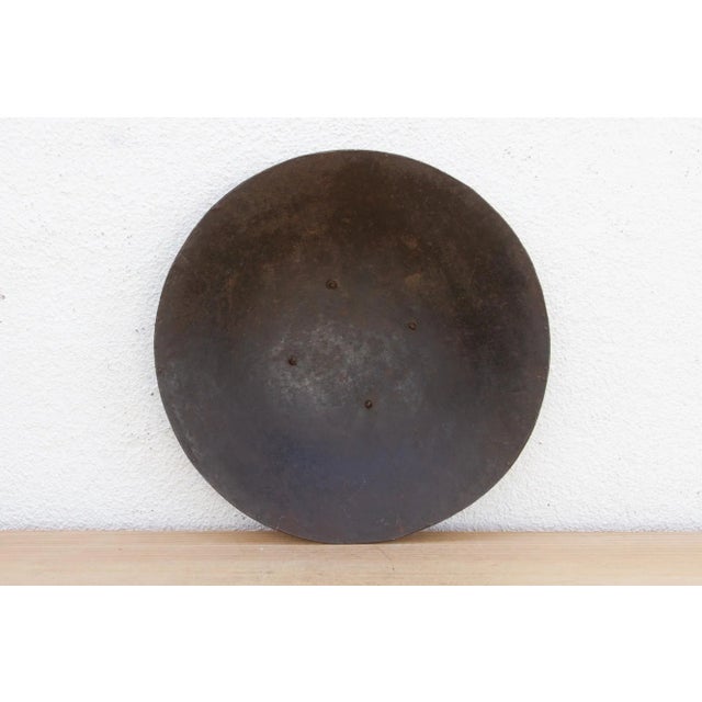Antique Indian Engraved Metal Shield For Sale In Los Angeles - Image 6 of 9