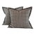 Designer Vicki Payne Free Spirit Black & White Check Dogstooth Houndstooth Pillow Covers- 20" Pair For Sale