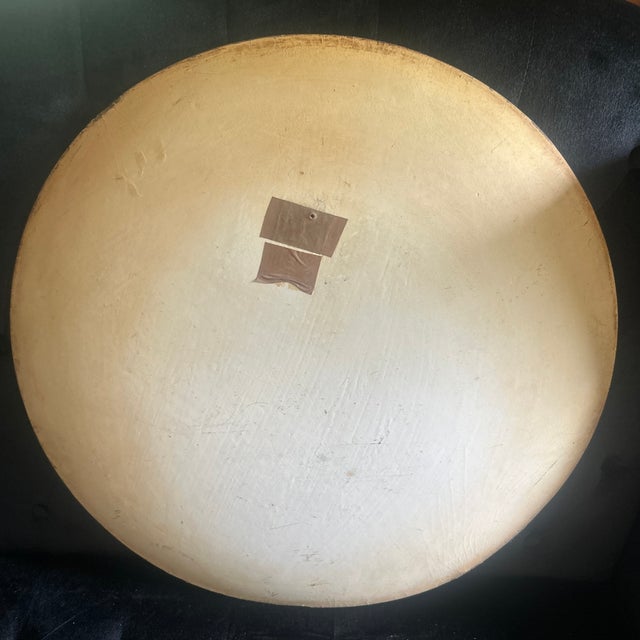 1915 One of a Kind Painted Wood Disk Bowl - Signed with initials L.B.C. For Sale In Chicago - Image 6 of 6