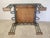 Late 20th Century French Art Deco Style Iron and Marble End Table For Sale - Image 10 of 13