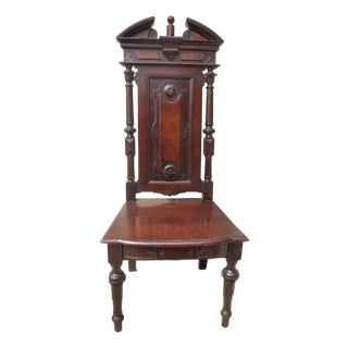 Ecclesiastical Chair Walnut Renaissance Revival Circa 1870s For Sale