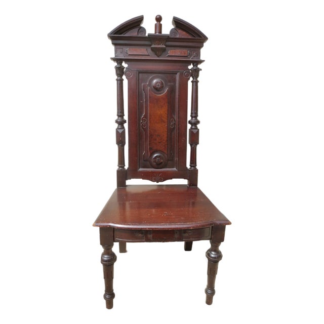 Ecclesiastical Chair Walnut Renaissance Revival Circa 1870s For Sale