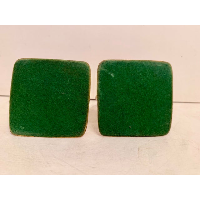 1970s Pair Solid Brass Musical Notes Bookends For Sale - Image 5 of 8