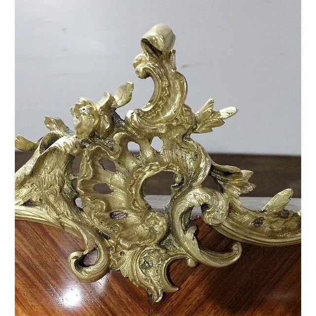 Wood Louis XV Mahogany Wall Unit For Sale - Image 7 of 18