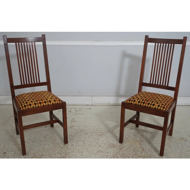 Set of 6 Stickley Mission Oak Dining Room Chairs For Sale - Image 12 of 18