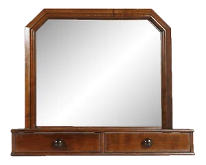 Art Deco Walnut Vanity Mirror, 1930s