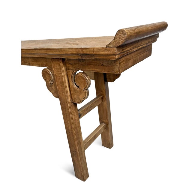 Mid 20th Century Vintage Elm Altar Console Table For Sale - Image 5 of 5