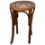 Victorian Late 19th Century Victorian Vienna Bent Oak & Cane Low Stool Attributed Thonet For Sale - Image 3 of 8