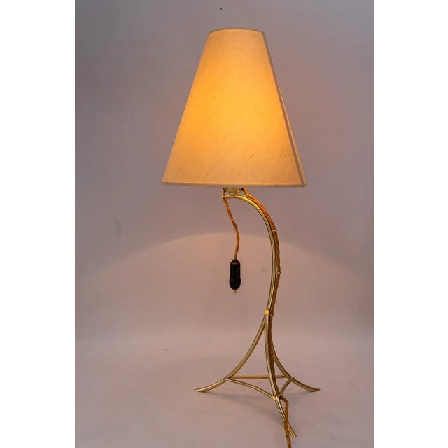 Large Table Lamp with Fabric Shade by Rupert Nikoll, Vienna, Austria, 1950s For Sale - Image 10 of 15