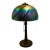 Signed Lundberg Studios Art Glass Lamp For Sale