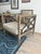 Hollywood Regency A.r.t. Home Furnishings Wood Lattice Upholstered Club Chair. (Set of 2) For Sale - Image 3 of 4