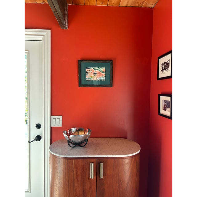 Susan McCullough Original Watercolor Southwestern Adobe Scene Signed by Artist 1994 For Sale - Image 4 of 6