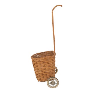 Mid-Century French Market Basket For Sale