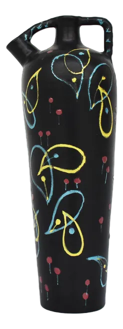 Black Ceramic Vase from Arles Rsm, France, 1960s