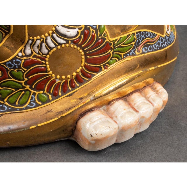 Japanese Satsuma Porcelain Buddha Sculpture For Sale In New York - Image 6 of 11