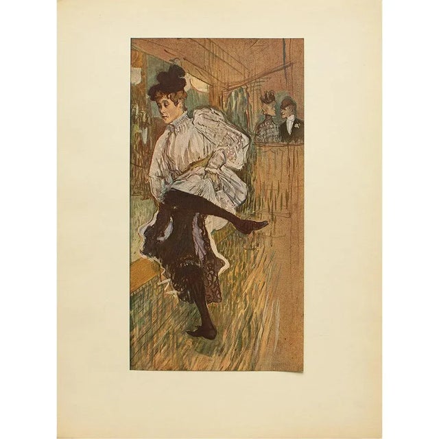 1940s After Toulouse-Lautrec "Jane Avril Dancing" First Edition Swiss Lithograph For Sale In Dallas - Image 6 of 8