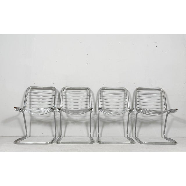 Sabrina Cantilever Chairs by Gastone Rinaldi for Rima, Italy, 1970s, Set of 4 For Sale - Image 6 of 18