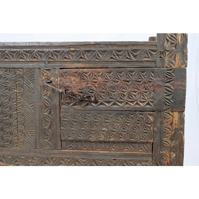 Antique Nomadic Turkmen Yurt Treasure Dowry Chest For Sale - Image 11 of 13