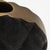 Metal Modern Quilted Vase in Black Shagreen With Brass Details by Kifu Paris For Sale - Image 7 of 7