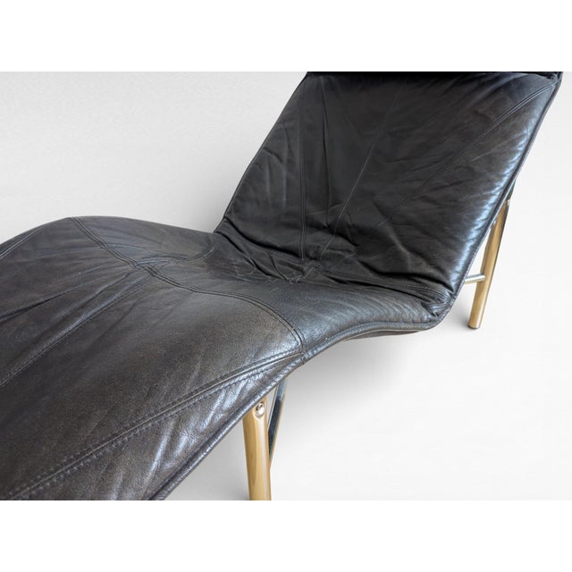 Metal Leather Skye Lounge Chair by Tord Björklund, 1980s For Sale - Image 7 of 10