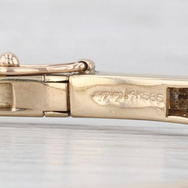 Cardow Tanzanite Diamond Bangle Bracelet 14k Yellow Gold 7" For Sale - Image 4 of 8