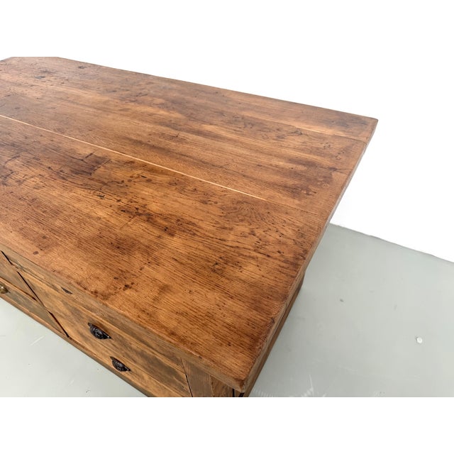 Oak Shop Counter with Drawers, France, 1920s For Sale - Image 14 of 18