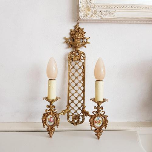 Vintage Rococo Wall Sconce For Sale - Image 11 of 11