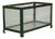 Small Antique Metal & Old Glass Terrarium in Green Patina, Decorative For Sale