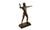 Neo-Classical Nude Bronze Zeus Figurine on a Black Marble Base For Sale - Image 6 of 9
