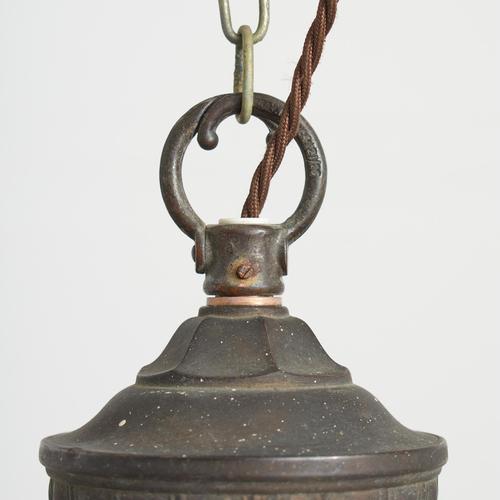 1920s Vintage Opaline Glass Pendant Light, 1920s For Sale - Image 5 of 9