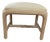Vintage American Drew Pencil Reed Ribbon Footstool For Sale