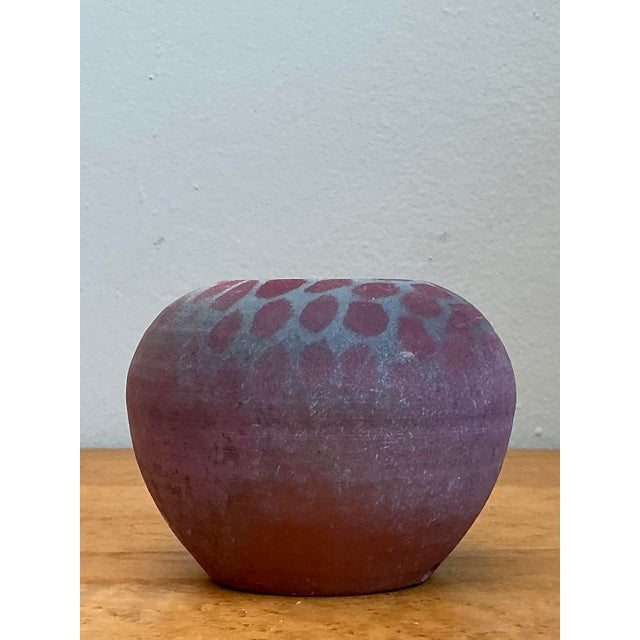 Mid-Century Modern Vintage Original Studio Pottery Vase For Sale - Image 3 of 12