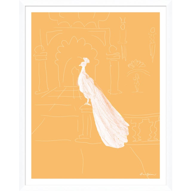 Contemporary Delhi in Jaune By Dana Gibson, Framed Art Print For Sale - Image 3 of 3