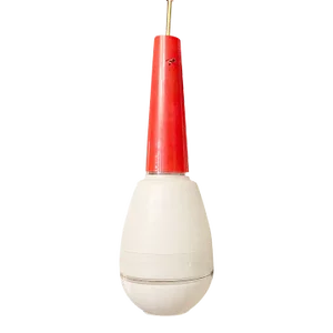 Italian Enameled Solid Glass Pendant, Circa 1960's