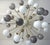 Fabio Ltd 21st Century Nova Polished Brass Mix Gray White Murano Sputnik Chandelier by Fabio LTD For Sale - Image 4 of 5