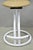White Vintage Postmodern Memphis Style White Tubular Metal Swivel Bar Stools - A Pair For Sale - Image 8 of 17