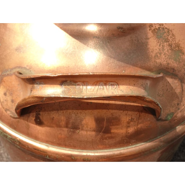 Antique Copper Milk Can by Lakeville Creamery Company 1898 for Ernest Swift Lh10 For Sale - Image 10 of 12