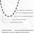 Certified 14k White Gold Natural 10.52ct Blue Sapphire & Diamond Tennis Necklace For Sale - Image 11 of 15