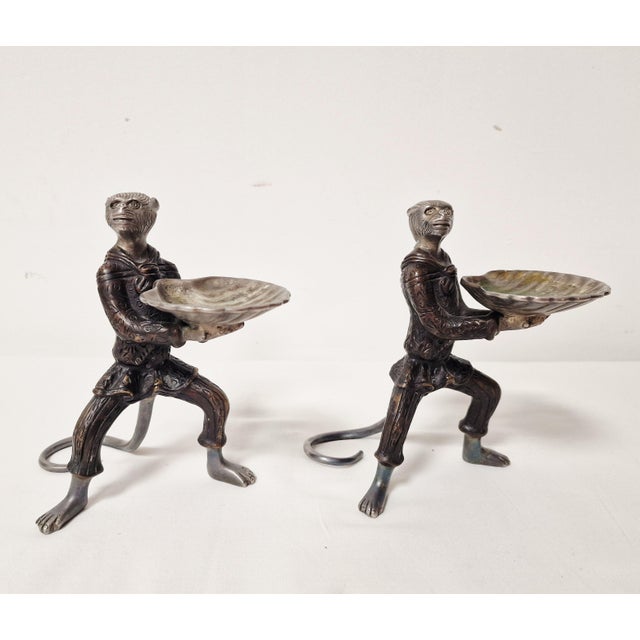 Monkey Butler Candleholders in Bronze, 1890s, Set of 2 For Sale - Image 15 of 15