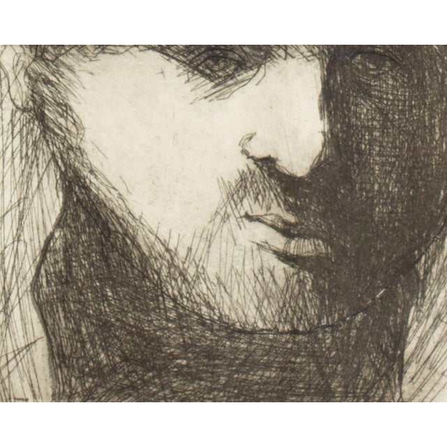 Portrait Etching by James L. Bruch For Sale In Indianapolis - Image 6 of 7