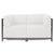 White Axis 3pc Sectional Atlantis White Titanium Frame For Sale - Image 8 of 9