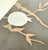 Late 20th Century Vintage Chinoiserie Lacquer Panel Featuring a Decorative Metal Inlay of a Crested Bird Perched on a Pomegranate Branch For Sale - Image 5 of 12