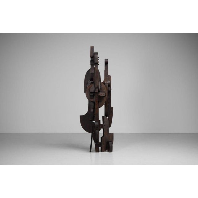 1970s Sergio Ponzio IV, Abstract Sculpture, 1970s, Pine For Sale - Image 5 of 18