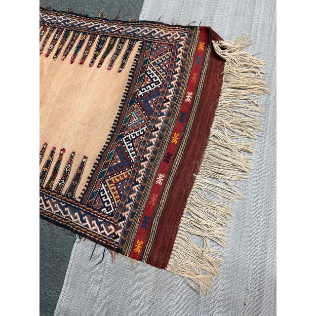 2ft 8in × 7ft 8in Iranian Sumak Kilim Runner For Sale - Image 4 of 12